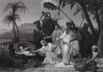 Il Ritrovamento di Mosè da Henri Frederic (after) Schopin