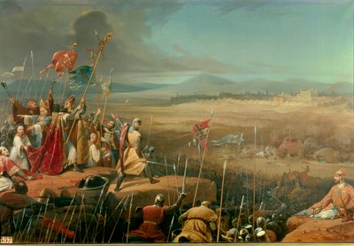 Prima crociata: Battaglia sotto le mura di Antiochia da Henri Frederic Schopin