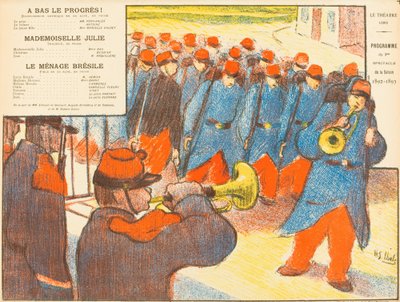 A Bas Le Progrès!; Mademoiselle Julie; Le Ménage Brésile da Henri Gabriel Ibels