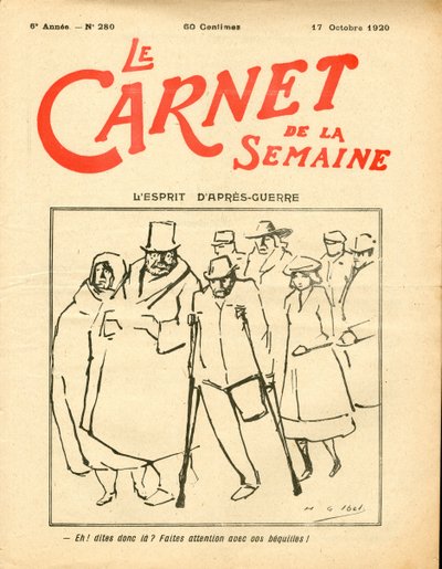 Copertina di Le Carnet de la semaine, Satirico a Colori da Henri Gabriel Ibels