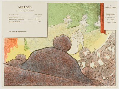 Quinta rappresentazione: Mirages, per Le Théatre Libre da Henri Gabriel Ibels
