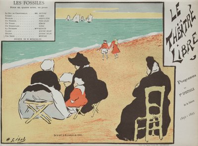 Les Fossiles (Programma dal Théâtre Libre) da Henri Gabriel Ibels