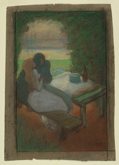 Amanti in un pergolato da Henri Gabriel Ibels