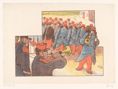 Parata militare da Henri Gabriel Ibels