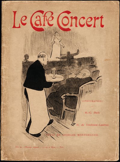 Copertina del portafoglio per Le Café-Concert da Henri Gabriel Ibels