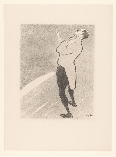 Ritratto del cabarettista Kam-Hill da Henri Gabriel Ibels