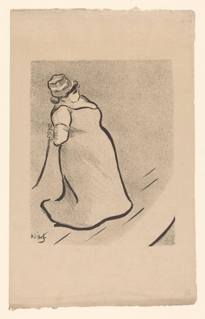Ritratto della cantante Jeanne Bloch da Henri Gabriel Ibels