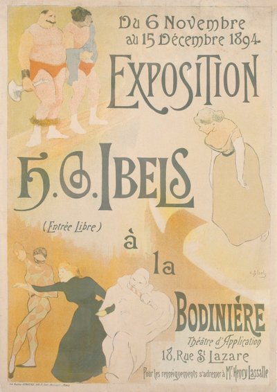 Poster per la mostra di Henri-Gabriel Ibels da Henri Gabriel Ibels
