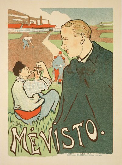 Riproduzione di un poster pubblicitario 