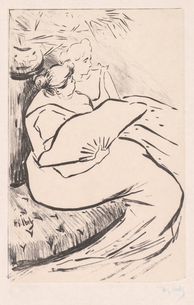 Donna seduta, ca. 1895-1900 da Henri Gabriel Ibels