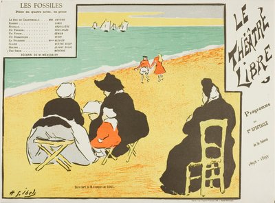Seconda rappresentazione: Les Fossiles, per Le Théatre Libre da Henri Gabriel Ibels
