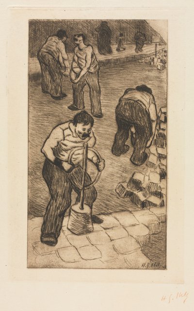 I lastricatori di strada, 1894 da Henri Gabriel Ibels