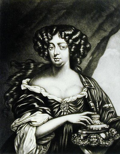Ritratto di Lady Sophia Bulkeley (fl.1688) inciso da Robert Dunkarton (1744-c.1817) da Illustrious Characters in British History (mezzotinto) da Henri Gascard