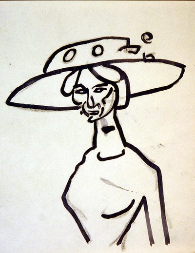 Un cappello a tesa larga da Henri Gaudier Brzeska