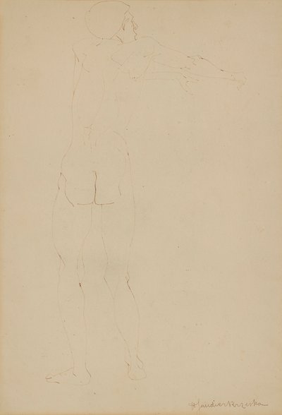 Nudo maschile da Henri Gaudier Brzeska