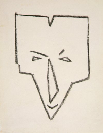 Testa di maschera etnica da Henri Gaudier Brzeska