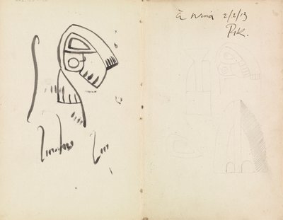 Cinque studi scultorei da Henri Gaudier Brzeska