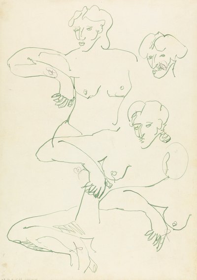 Cinque studi di una figura femminile da Henri Gaudier Brzeska