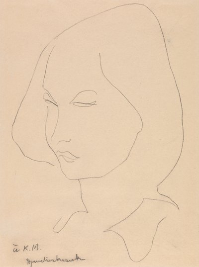 Katherine Mansfield da Henri Gaudier Brzeska