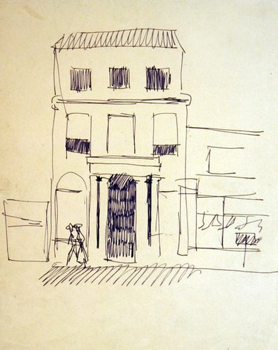 Strada di Londra con figure; Promenatrice femminile da Henri Gaudier Brzeska