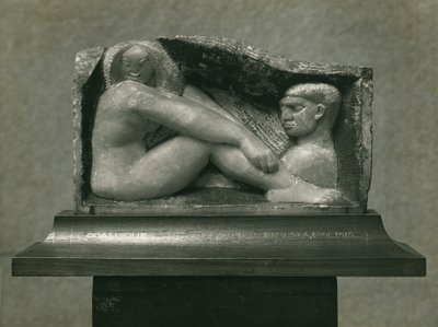 Odalisca (Uomo e Donna) 1912-13 (alabastro) da Henri Gaudier Brzeska
