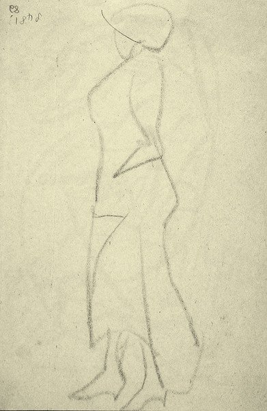 Passeggiatore di lato da Henri Gaudier Brzeska