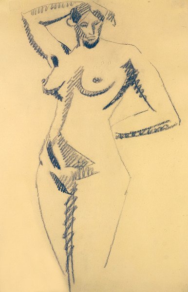 Nudo femminile scultoreo da Henri Gaudier Brzeska
