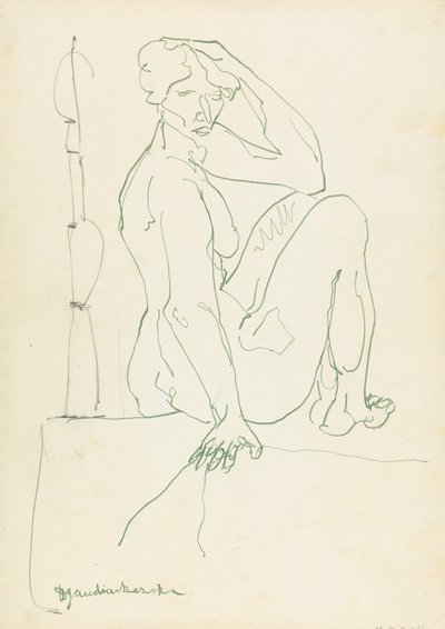 Figura femminile seduta da Henri Gaudier Brzeska