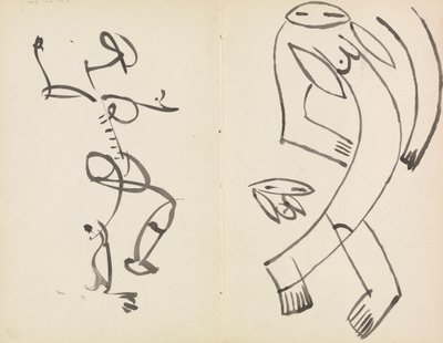 Studi di Due Figure Danzanti da Henri Gaudier Brzeska