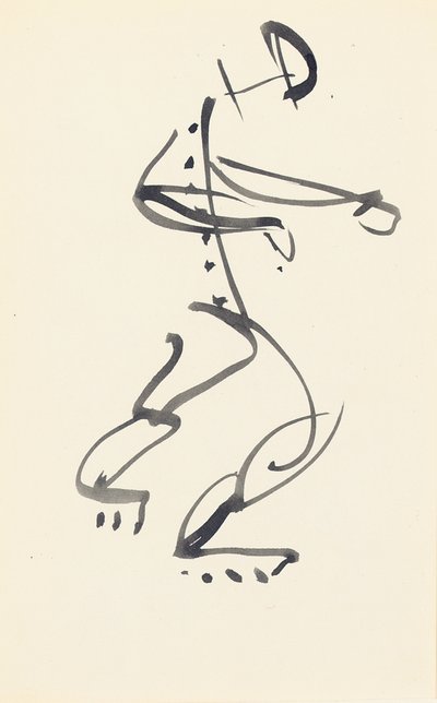 Studio per "Danzatrice di pietra rossa", 1914 da Henri Gaudier Brzeska
