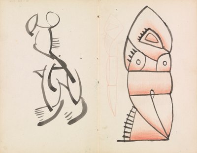 Studio per una scultura figurativa, figura accovacciata da Henri Gaudier Brzeska