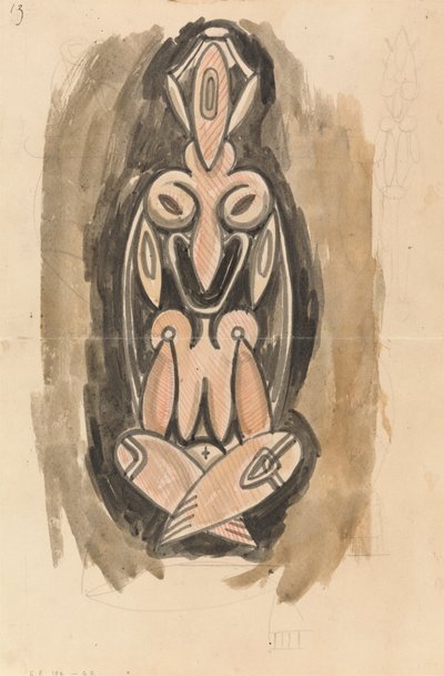Studio per una colonna scultorea da Henri Gaudier Brzeska