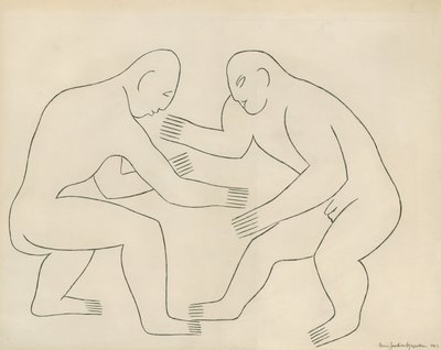 I Lottatori da Henri Gaudier Brzeska