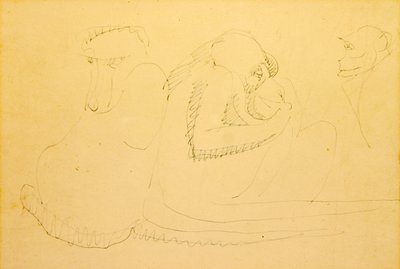 Tre scimmie da Henri Gaudier Brzeska