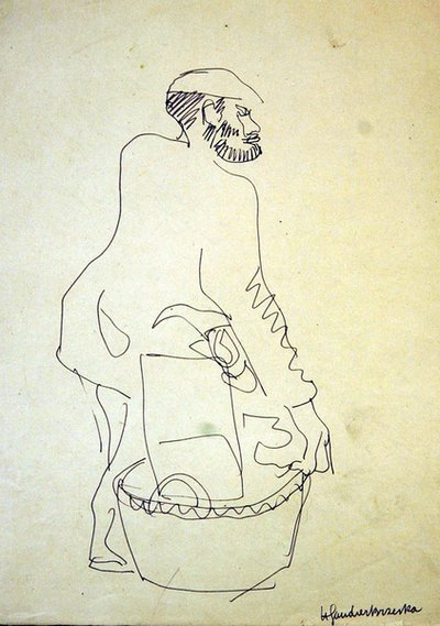 Ebreo di Whitechapel che vende merce di seconda mano da Henri Gaudier Brzeska