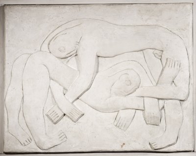 Lottatori, 1914 ; 1965 da Henri Gaudier Brzeska
