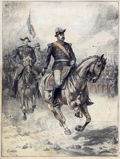 Generale Felix Gustave (Felix-Gustave) Saussier (1828-1905) nel 1892 dopo l