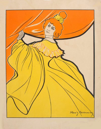 Odette Dulac, c. 1900 da Henri Georges Meunier