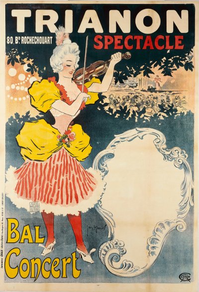 Spettacolo di Trianon Bal Concerto, 1897 da Henri Georges Meunier