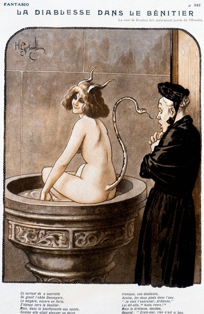 Il Diavolo nel Benitier - di Henry Gerbault, in "Fantasio" del 01/02/1926 da Henri Gerbault