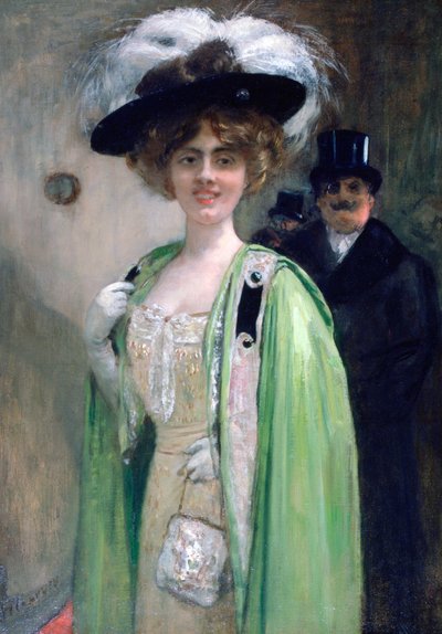 Una coppia che arriva a un evento, c1872-1929 da Henri Gervex