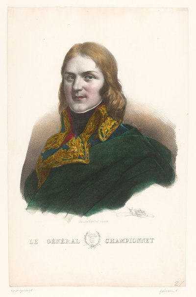 Ritratto di Jean-Étienne Championnet da Henri Grevedon