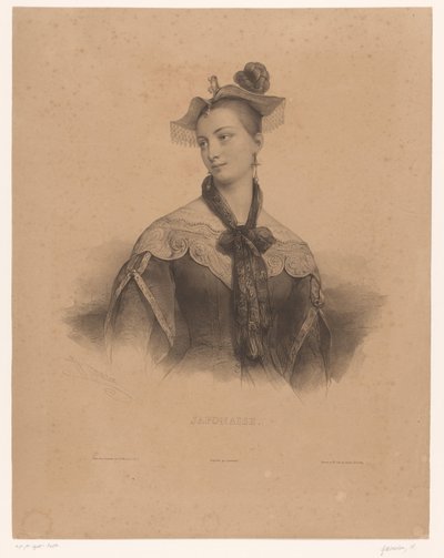 Donna in abito giapponese da Henri Grevedon
