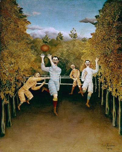 I giocatori di calcio da Henri J.F. (1844-1910) Rousseau