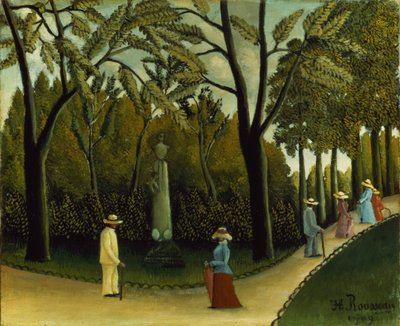 Il monumento a Chopin nei Giardini del Lussemburgo da Henri J.F. Rousseau