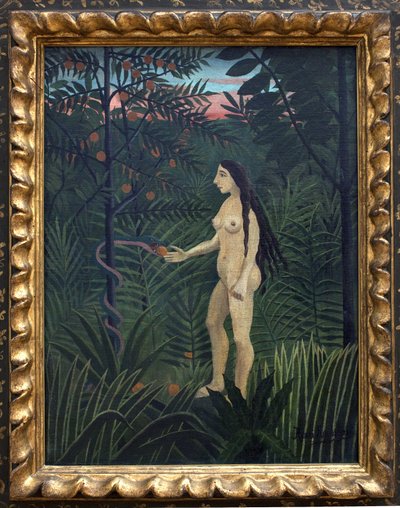 Eva nel paradiso terrestre da Henri J.F. Rousseau