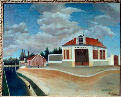 La fabbrica di sedie ad Alfortville da Henri J.F. Rousseau