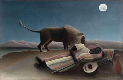 La zingara addormentata (La gitane endormie) da Henri J.F. Rousseau