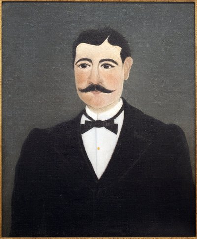 Ritratto di Frumence Biche in abiti civili (maresciallo dei logis). Dipinto di Henri Rousseau (1844-1910), detto il Doganiere, olio su tela, fine XIX-inizio XX secolo, arte francese, Museo Internazionale d