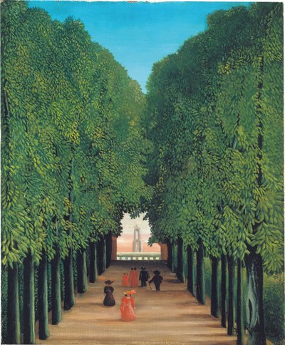 Il Viale nel Parco di Saint Cloud, c.1908 da Henri Rousseau